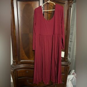 Burgundy Dress